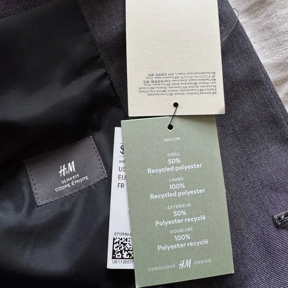 H&M Charcoal Men's Blazer - Picture 4 of 7
